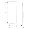 SIEMENS Universal-Schalter Aufputz DELTA Fläche Dunkelgrau 1-fach 10A 250V