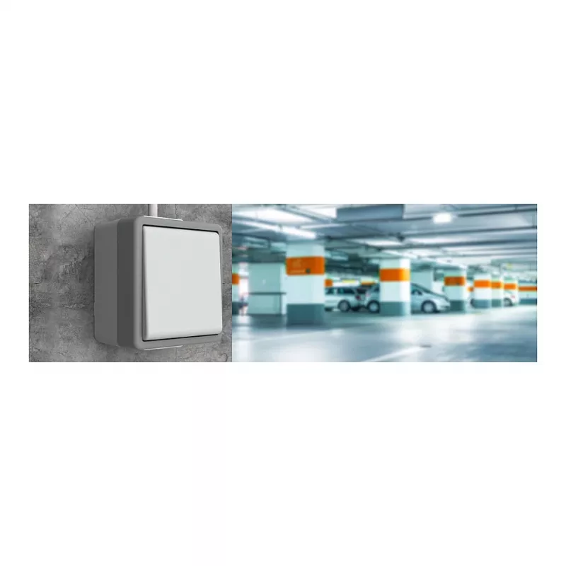 SIEMENS Universal-Schalter Aufputz DELTA Fläche Dunkelgrau 1-fach 10A 250V
