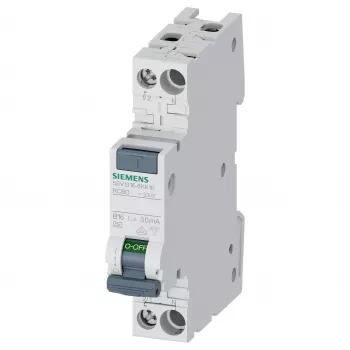 Siemens 5SV13166KK16 RCBO 2-polig 16 A 30 mA Typ C 6 kA