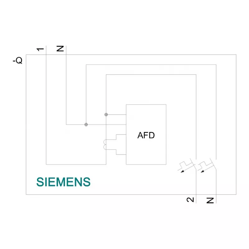 Siemens 5SV6016-6KK16 AFDD/MCB Kombigerät B16 2-polig 230V 1TE