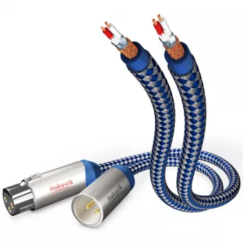 IN-AKUSTIK Premium Audio Cable XLR - XLR 1,5 m Schwarz