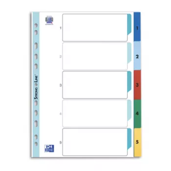 Oxford Register A4 1-5 mehrfarbig 5 Tabs 1 Satz