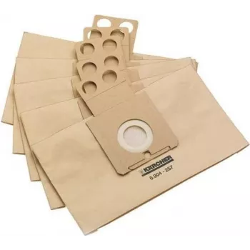 Kärcher Staubbeutel-Set (5 Stück) - für Saugroboter - Vliesfilterbeutel - Kompatibel mit WD 4, WD 5, WD 6