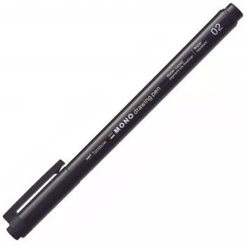 Tombow MONO Drawing Pen Fineliner 02 - Schwarz - 0,30 mm Linienbreite