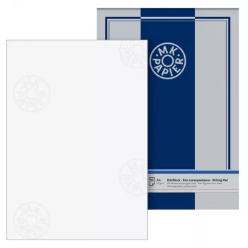BRUNNEN Briefpapier mit Wasserzeichen MK Weiß DIN A4 80 g/m² 1 Block - 80 g/m²