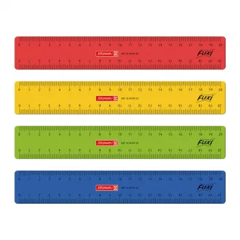 BRUNNEN Lineal 20,0 cm rot gelb grün oder blau