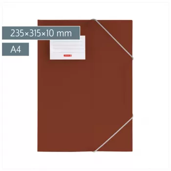 BRUNNEN FACT!pp Dokumentenmappe DIN A4 Braun Transparent