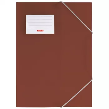 BRUNNEN FACT!pp Dokumentenmappe DIN A4 Braun Transparent
