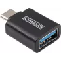 Schwaiger USB-Adapter USB 3.1 Type-C Stecker auf USB 3.0 Type-A Buchse Schwarz (CAU310 533)