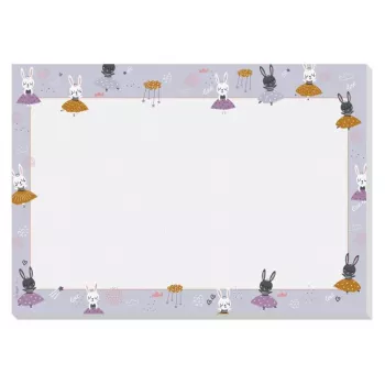 SIGEL Schreibtischunterlage Bunny Ballerinas Flieder Papier 30 Blatt