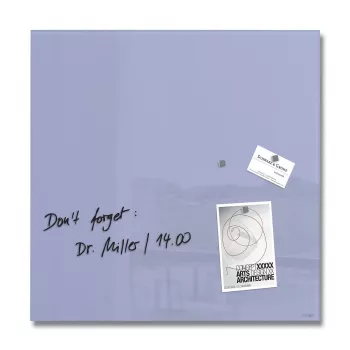 SIGEL Artverum Glas-Magnettafel 48 x 48 cm Lavendel GL119