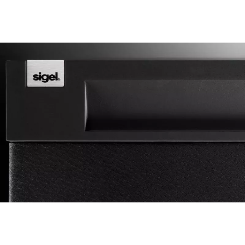 SIGEL CINTANO Schreibtischunterlage S - Schwarz - Kunstleder - 600 x 490 mm - 1 Stück