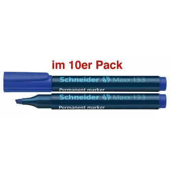 Schneider Maxx 133 Permanent Marker Blau 1,0 - 4,0 mm, 10er-Pack