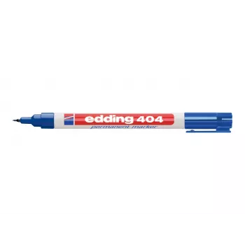 EDDING 404 Permanentmarker für Glas, Metall, Kunststoff - Schwarz - 1 mm Rundspitze