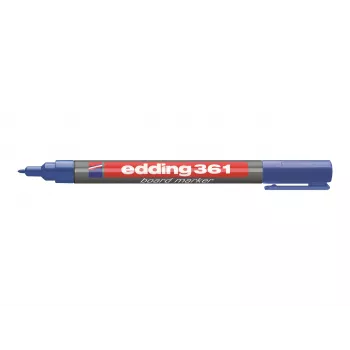 EDDING 361 Board Marker Blue - Dry-Wipe, Chisel Tip 1-5 mm, Low-Odor, Refillable