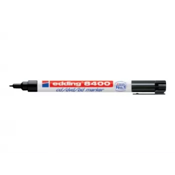 EDDING 8400 CD/DVD/BD Permanent Marker - Schwarz - 0,5-1 mm Rundspitze