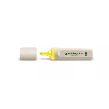 edding 24 EcoLine Textmarker, Gelb, Keilspitze 2-5 mm, 10er-Pack