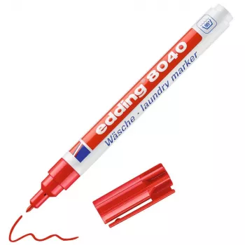 EDDING 8040 Wäschemarker 1,0 mm Rot Rundspitze