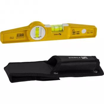 STABILA Type 81 S Torpedo-Wasserwaage, 25 cm, magnetisch, Aluminiumguss