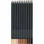 Faber-Castell Black Edition Farbstift-Set - Hauttöne - 12er Pack - für dunkles und farbiges Papier