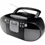Soundmaster SCD7800SW DAB+ FM CD Kassette Radio mit Weckfunktion, Schwarz