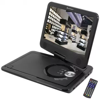 Soundmaster PDB1910SW Tragbarer CD-Player mit DAB+ und FM-Radio, Schwarz