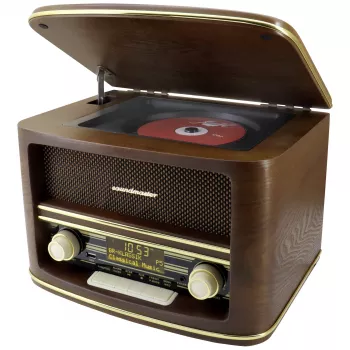 Soundmaster NR961 Tischradio DAB+, FM, AUX, USB, CD, Bluetooth, Fernbedienung, Braun