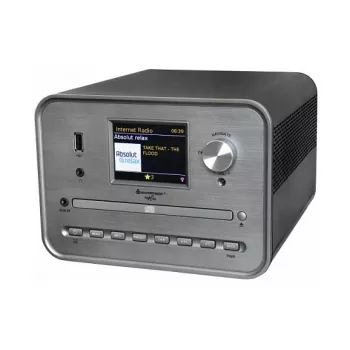 Soundmaster ICD1050SW Internetradio mit WiFi, DAB+, FM, CD, MP3, USB, Bluetooth, APP - Stereo, Schwarz