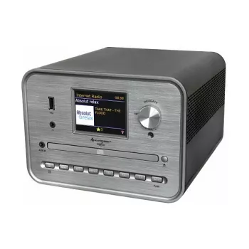 Soundmaster ICD1050SW Internetradio mit WiFi, DAB+, FM, CD, MP3, USB, Bluetooth, APP - Stereo, Schwarz