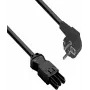 HELOS Power Connection Cable GST18 Compatible CEE 7/7 90° Plug to Coupler Black 5.0m