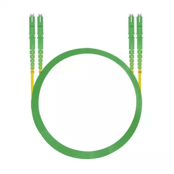HELOS LWL Patchkabel E2000® APC/E2000® APC (LSH) Duplex 9/125µm OS2 Gelb 0,5m