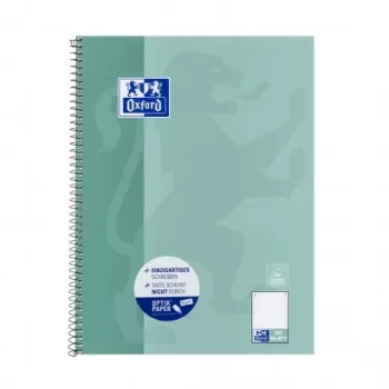 Oxford Office Signature A4 Hardcover Notizbuch - kariert - 80 Blatt - Blau/Grün monochrom