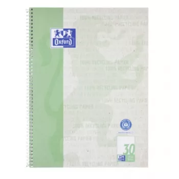 Oxford College Block A4+ 80 Blatt 90 g/m² kariert blau 4-Loch