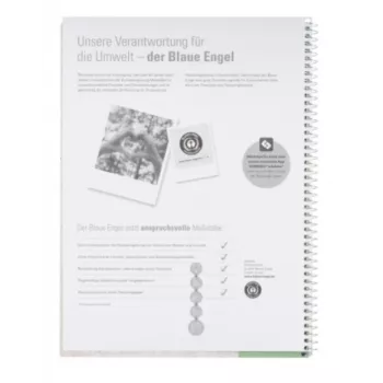 Oxford College Block A4+ 80 Blatt 90 g/m² kariert blau 4-Loch