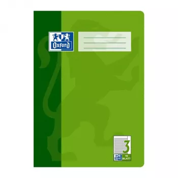 Oxford Schulheft A4 16 Blatt Lineatur 3R liniert mit Rand 3. Klasse