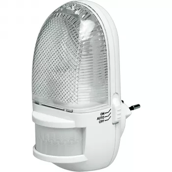 REV Nachtlicht mit Bewegungsmelder, LED, 1,5W, 100lm, Warmweiß, PIR-Sensor, Weiß