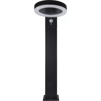 REV LED Solarleuchte Rund Schwarz