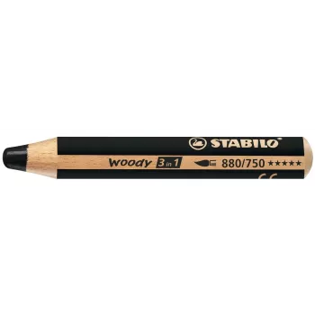 STABILO woody 3 in1 - Schwarz - 10 mm - 1 Stück