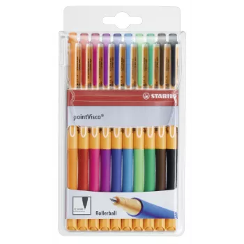 STABILO PointVisco Gelstift - Mehrfarbig - 0,5 mm - 10er Pack