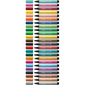 STABILO Pen 68 MAX 4-Pack ARTY Filzstift mit Keilspitze