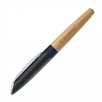 STABILO Klimaneutraler Füllfederhalter Grow - Blueberry Blue / Beech