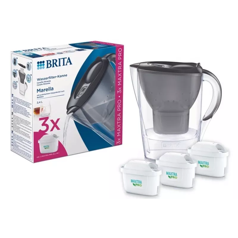 Brita Marella Wasserfilterkrug manuell 2,4 L Blau