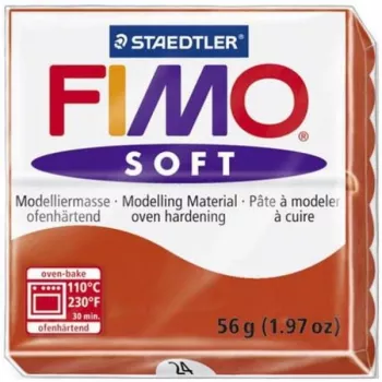 STAEDTLER FIMO soft Polymer Modelling Clay - Red - 56 g