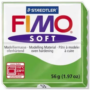 STAEDTLER FIMO Soft Polymer Modelling Clay - Green - 56g - Oven-Bake - 110°C - 30 min