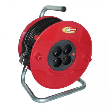 AKYGA AK-CR-09 Kabeltrommel 50m 4 Steckdosen IP44 Schuko