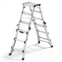 Hailo Master DTL100 2x4 - 2x6 Stufen Teleskop-Kombinationsleiter 150 kg Aluminium