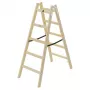 Hailo H40 StandardLine 2x5 Holz-Doppelseitige Stufenleiter