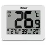 MEBUS 1074 Digitalthermometer mit Innen- und Außentemperatur, LCD-Anzeige, wandmontierbar, weiß