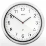 MEBUS 19809 Funk-Wanduhr Weiß/Silber
