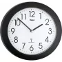 Mebus 52450 Funk-Wanduhr Schwarz Digital LCD Funkuhr